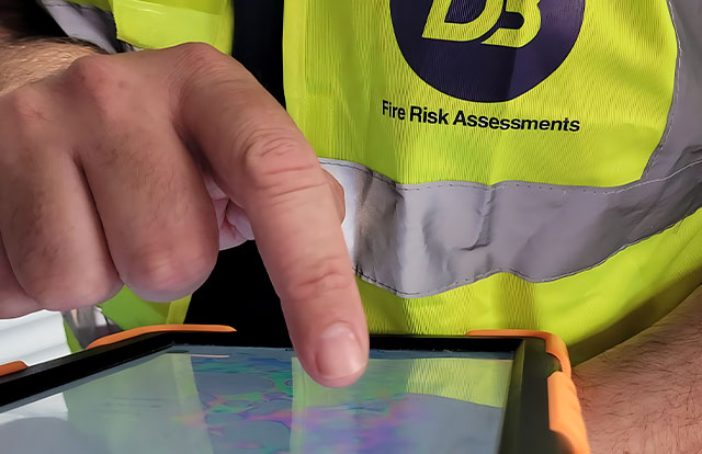 assessing with use of tablet