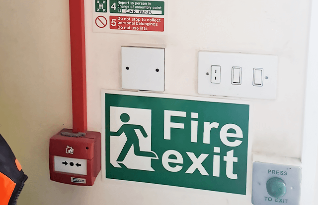 fire exit sign